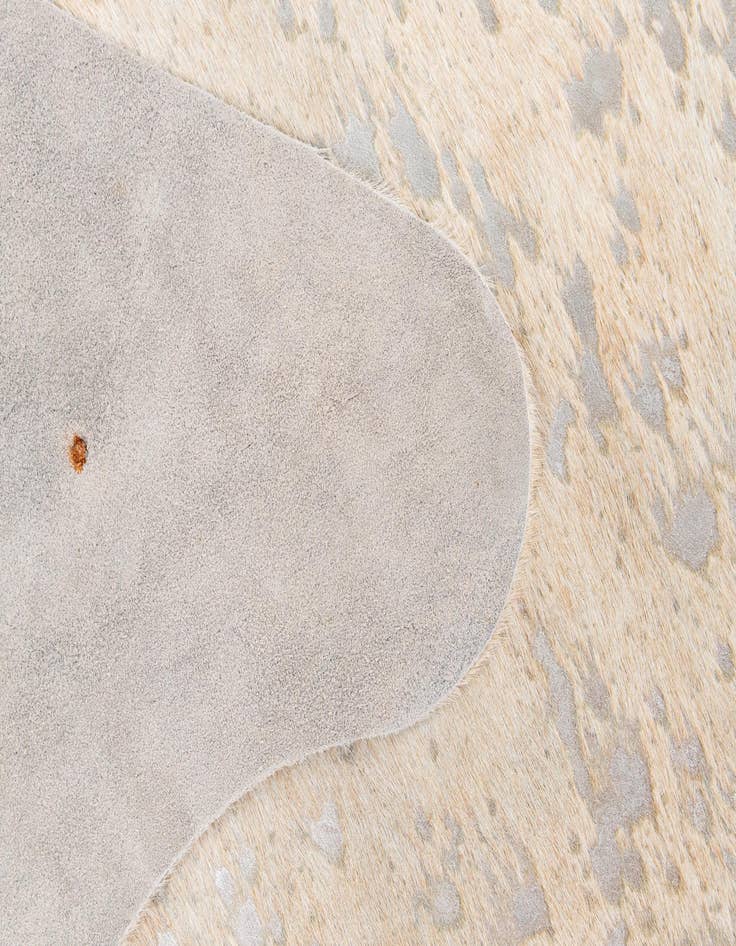 Detail image of  6' 5 x 7' 1 Cowhide Leather Square Rug