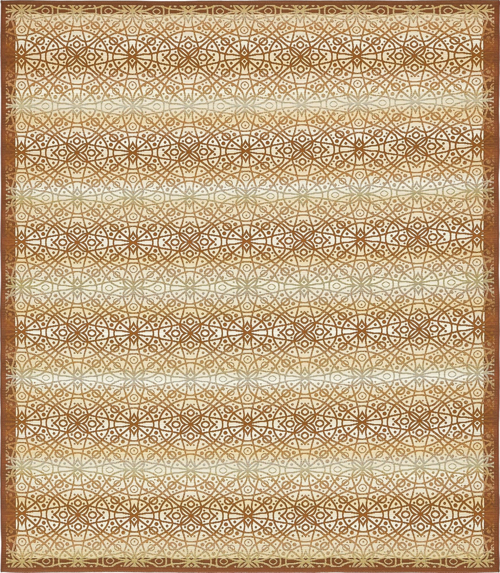  10' x 12' 2  Washable Lattice Indoor / Outdoor Rug