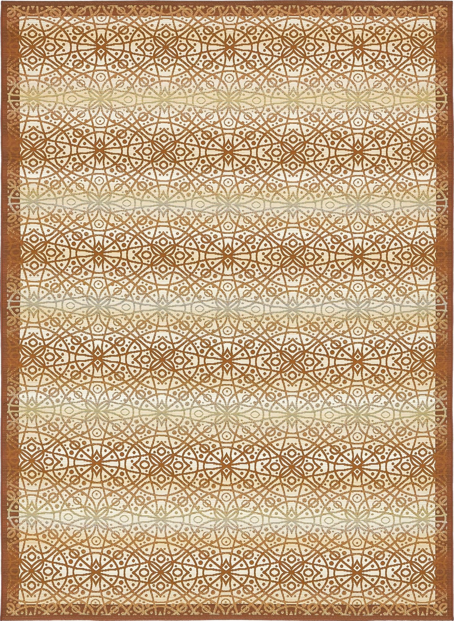  8' x 11' 4  Washable Lattice Indoor / Outdoor Rug