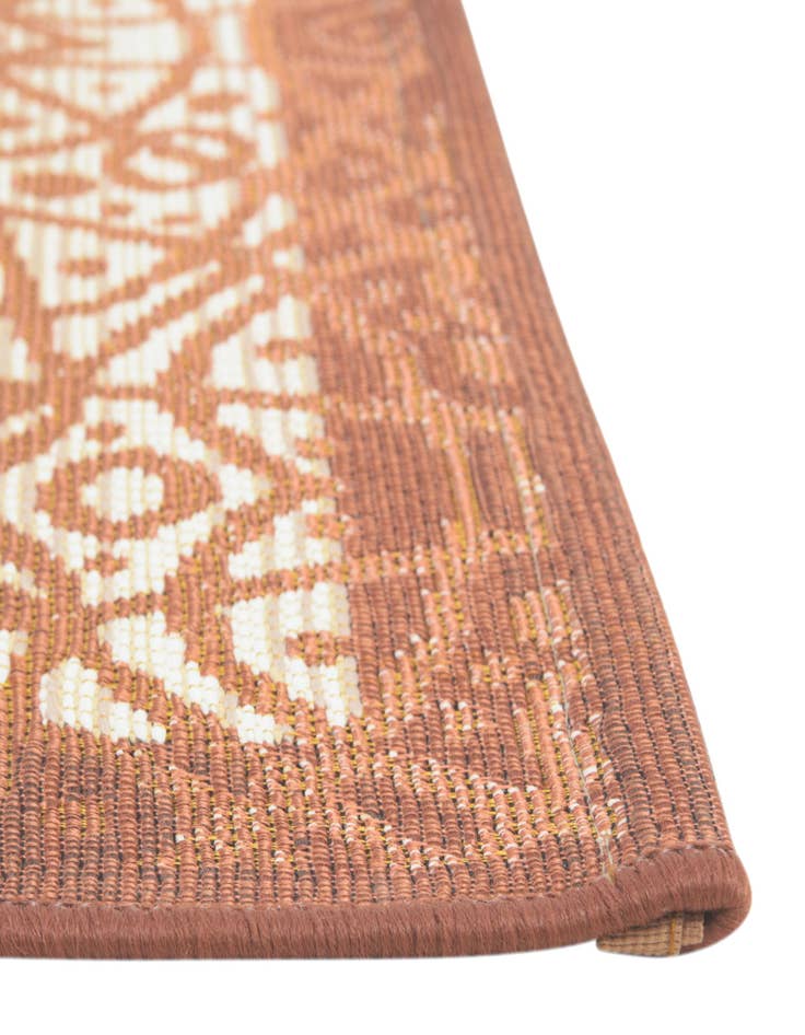 Detail image of 6' x 6' Washable Lattice Indoor / Outdoor Square Rug