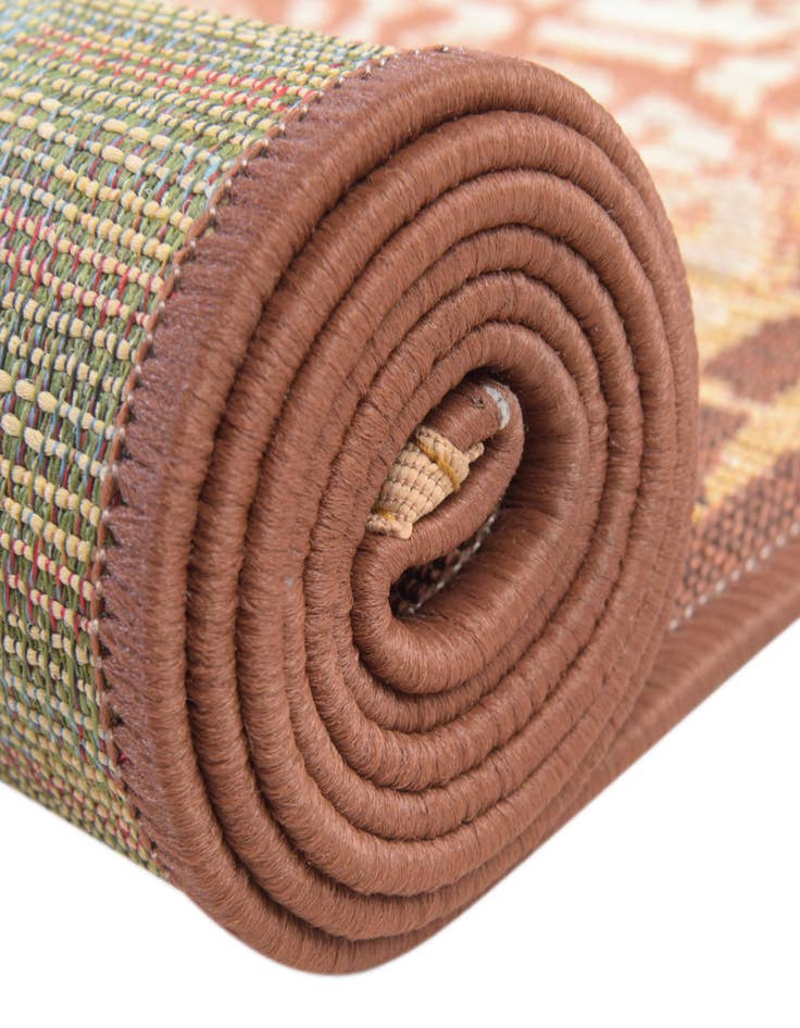 Detail image of 6' x 6' Washable Lattice Indoor / Outdoor Square Rug