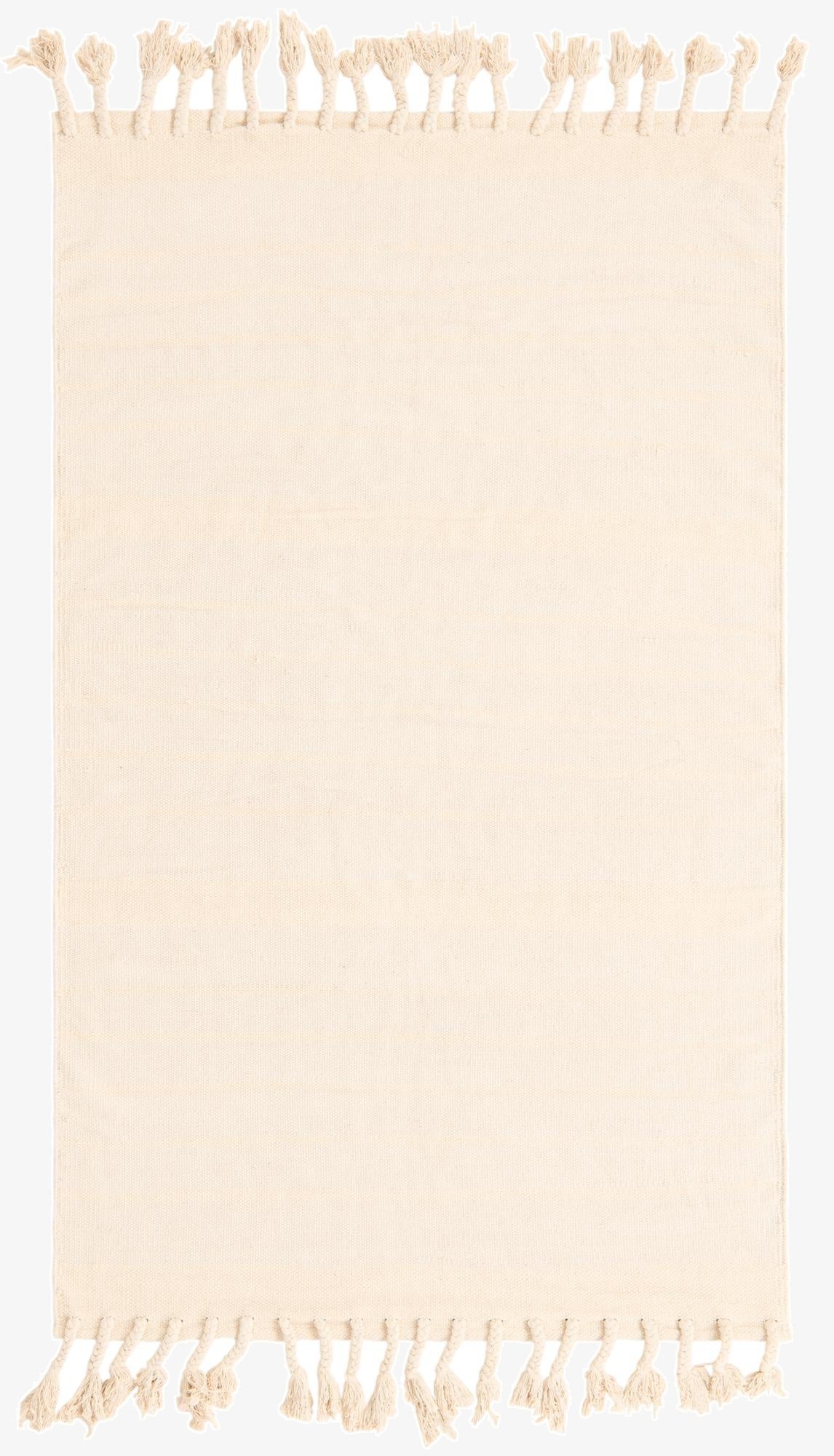  4' 1 x 6' 1  Hand Woven Chindi Cotton Rug