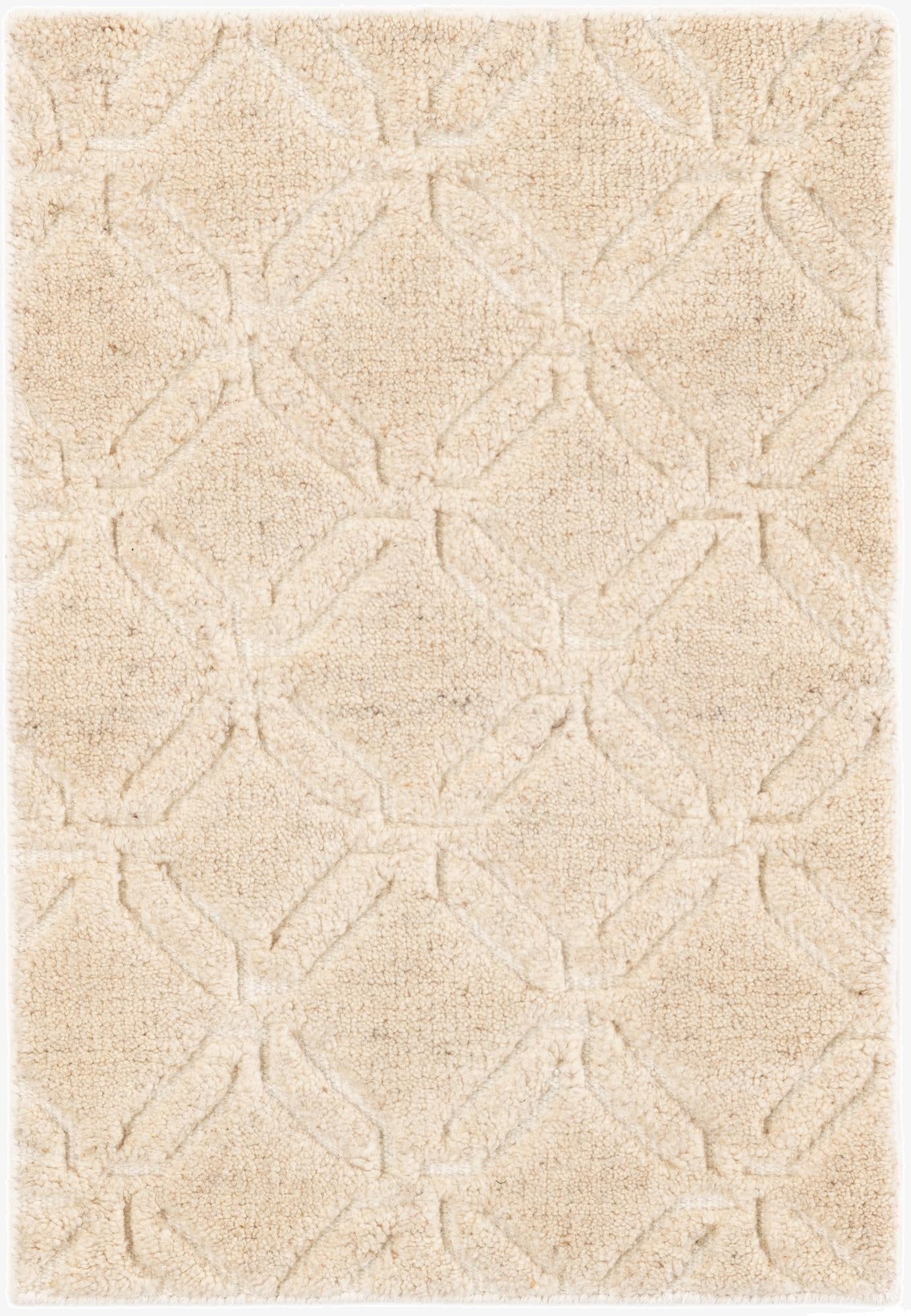  2' x 3'  Hand Knotted Lana New Zealand Wool Rug