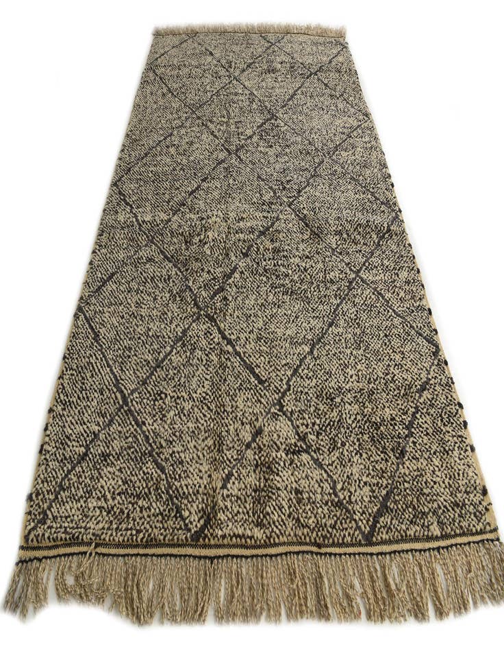 Detail image of  6' 4 x 9' 4  Hand Knotted Moroccan Wool Rug