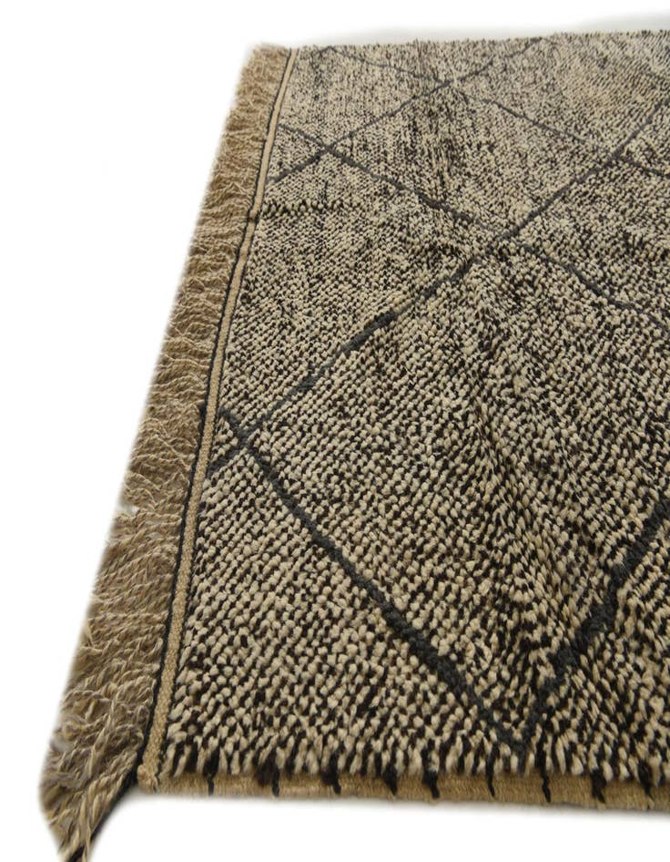 Detail image of  6' 4 x 9' 4  Hand Knotted Moroccan Wool Rug