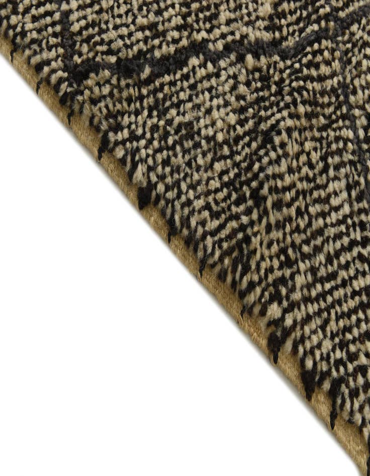 Detail image of  6' 4 x 9' 4  Hand Knotted Moroccan Wool Rug