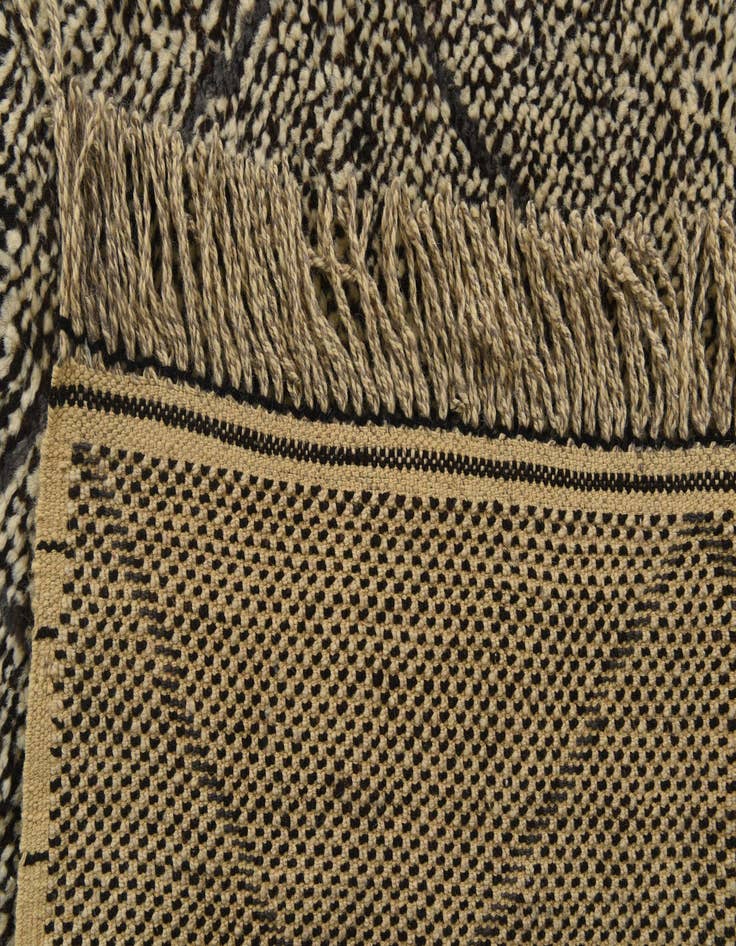 Detail image of  6' 4 x 9' 4  Hand Knotted Moroccan Wool Rug