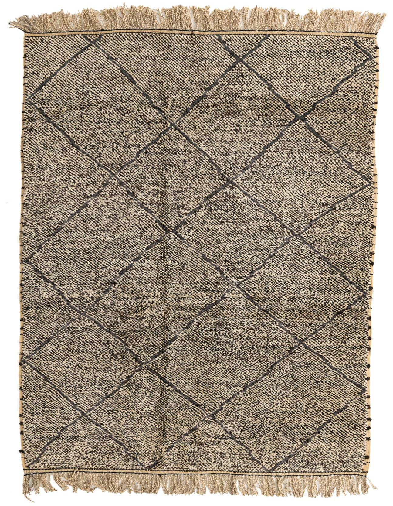 Primary image  6' 4 x 9' 4  Hand Knotted Moroccan Wool Rug