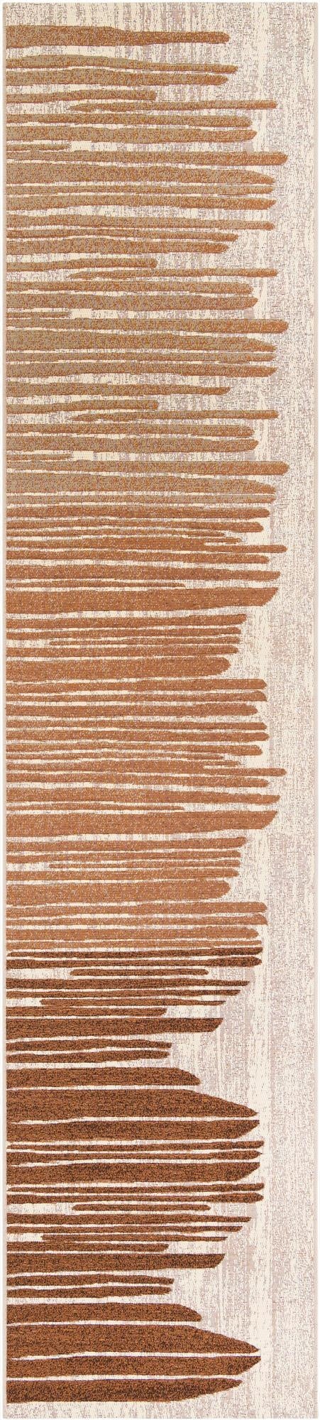  2' 7 x 12'  Washable Modern Indoor / Outdoor Runner Rug