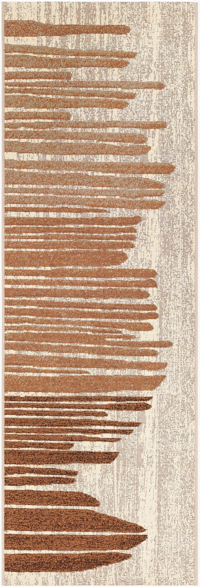  2' x 6'  Washable Modern Indoor / Outdoor Runner Rug