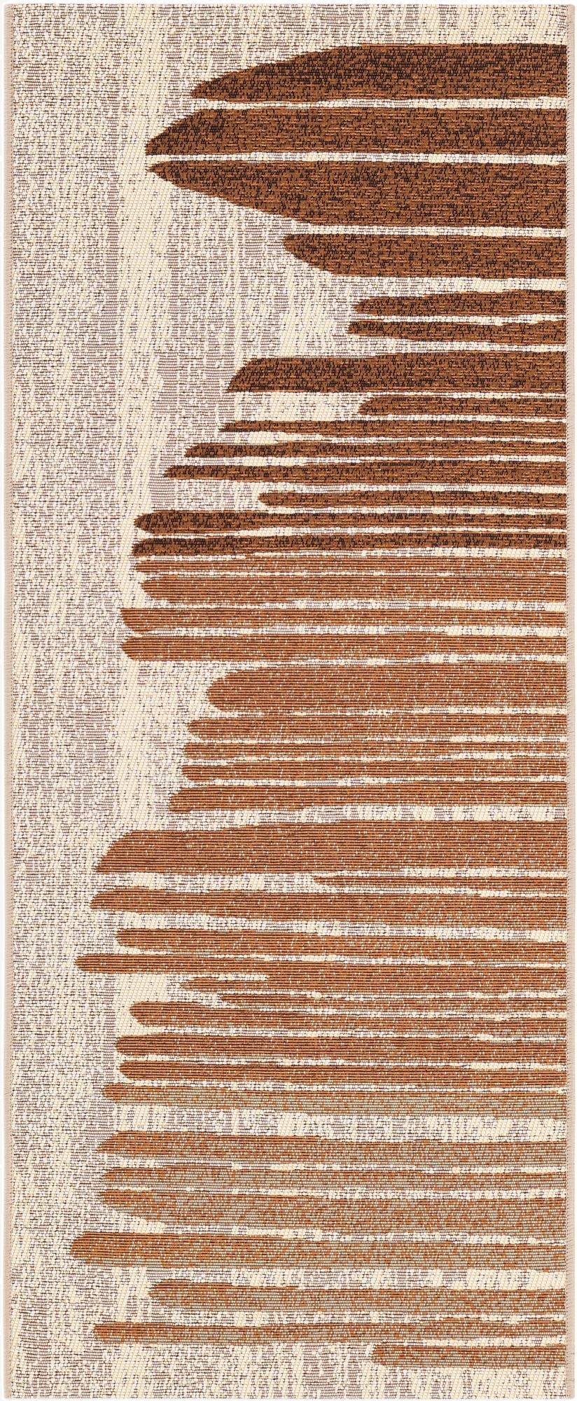  2' x 5'  Washable Modern Indoor / Outdoor Runner Rug