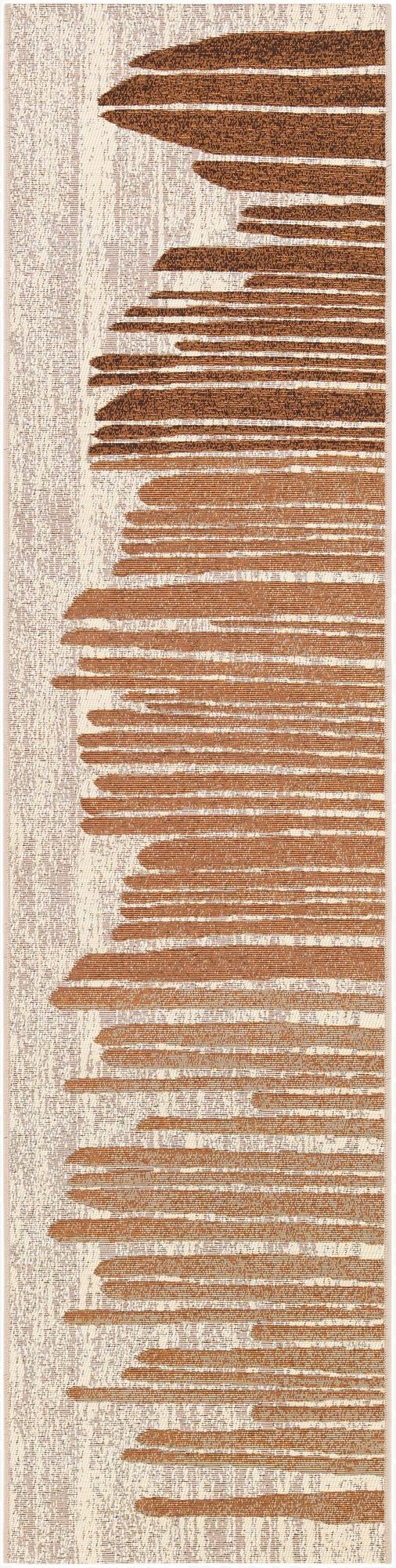  2' x 8'  Washable Modern Indoor / Outdoor Runner Rug