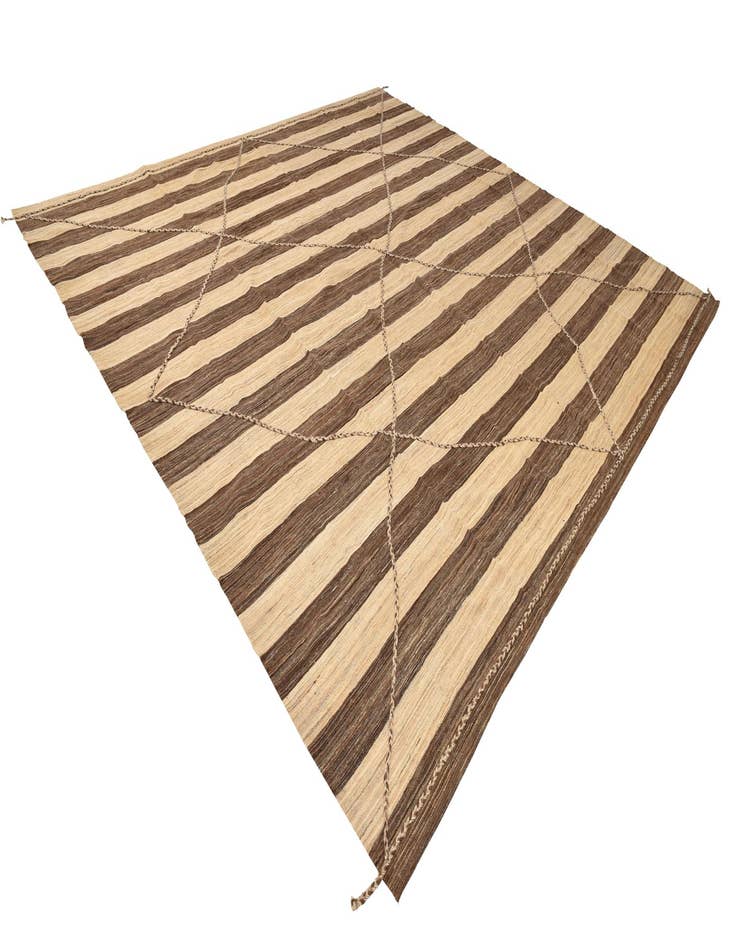 Detail image of  12' 9 x 13' 5  Hand Knotted Moroccan Wool Square Rug