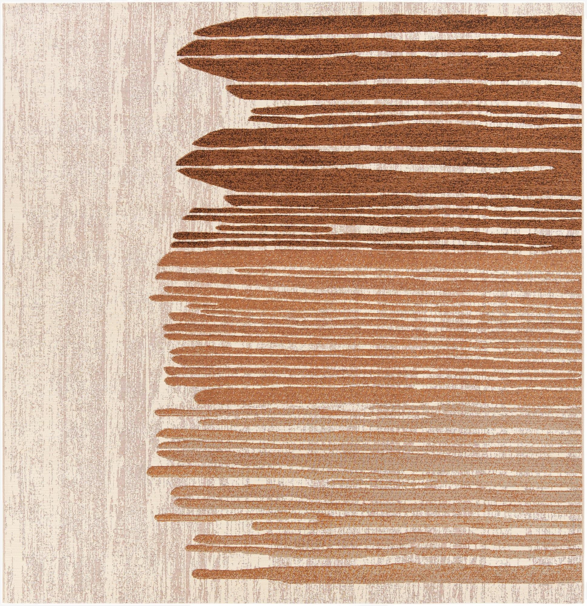  7' 10 x 7' 10  Washable Modern Indoor / Outdoor Square Rug