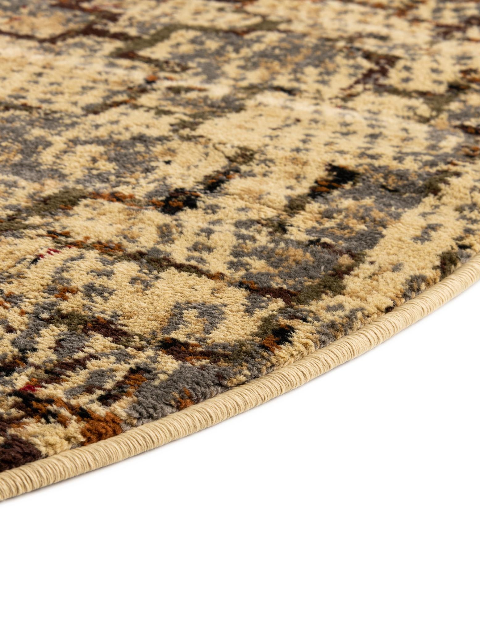 Beige Cream 7' 10 x 7' 10 Saturn Octagon Rug | Rugs.com