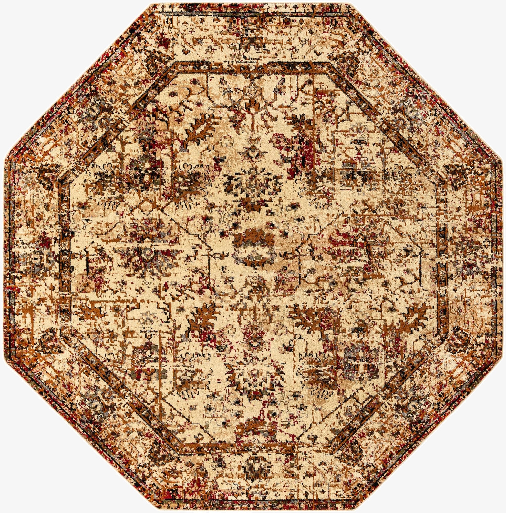  7' 10 x 7' 10 Saturn Octagon Rug