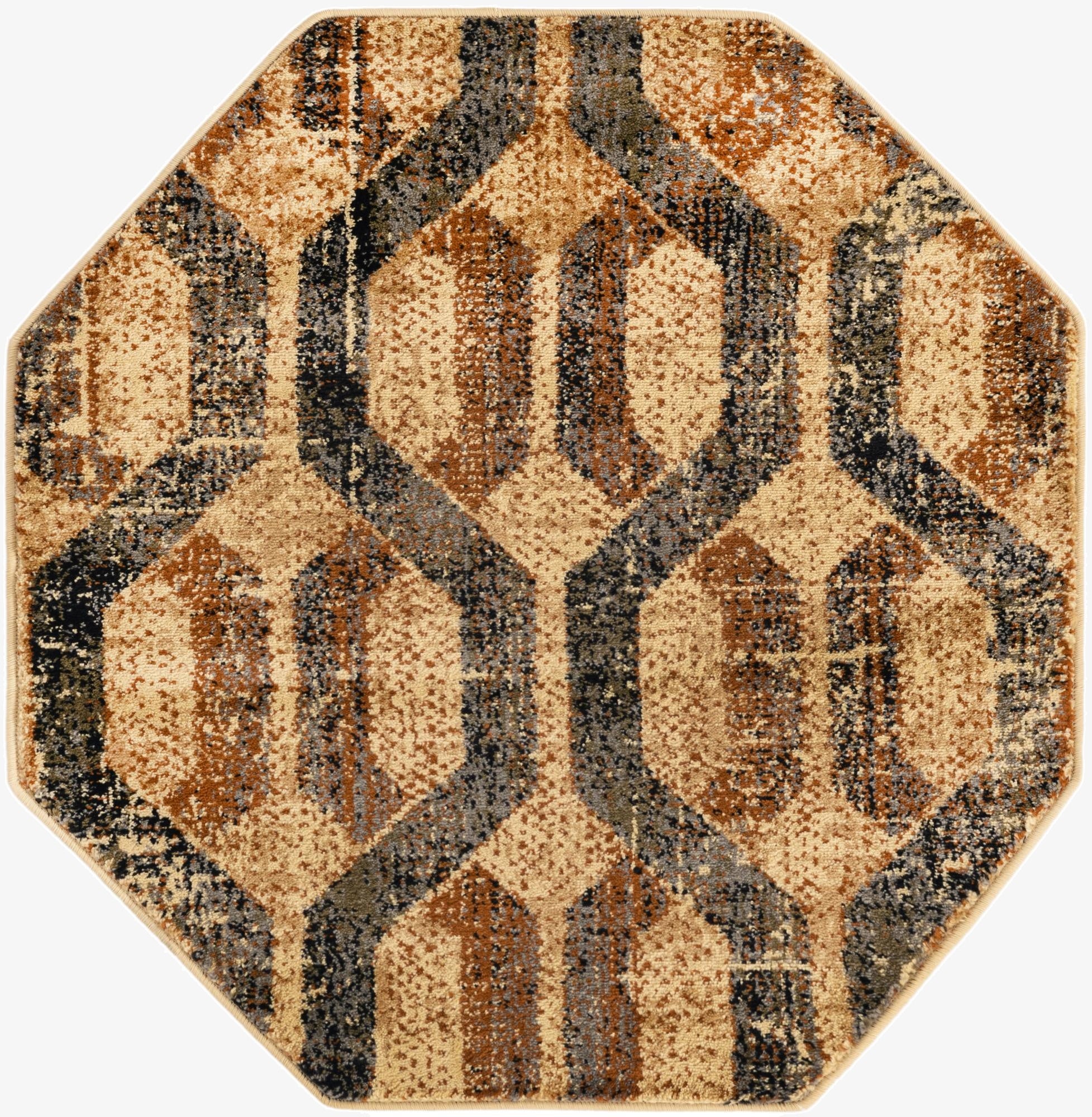  3' 3 x 3' 3 Saturn Octagon Rug