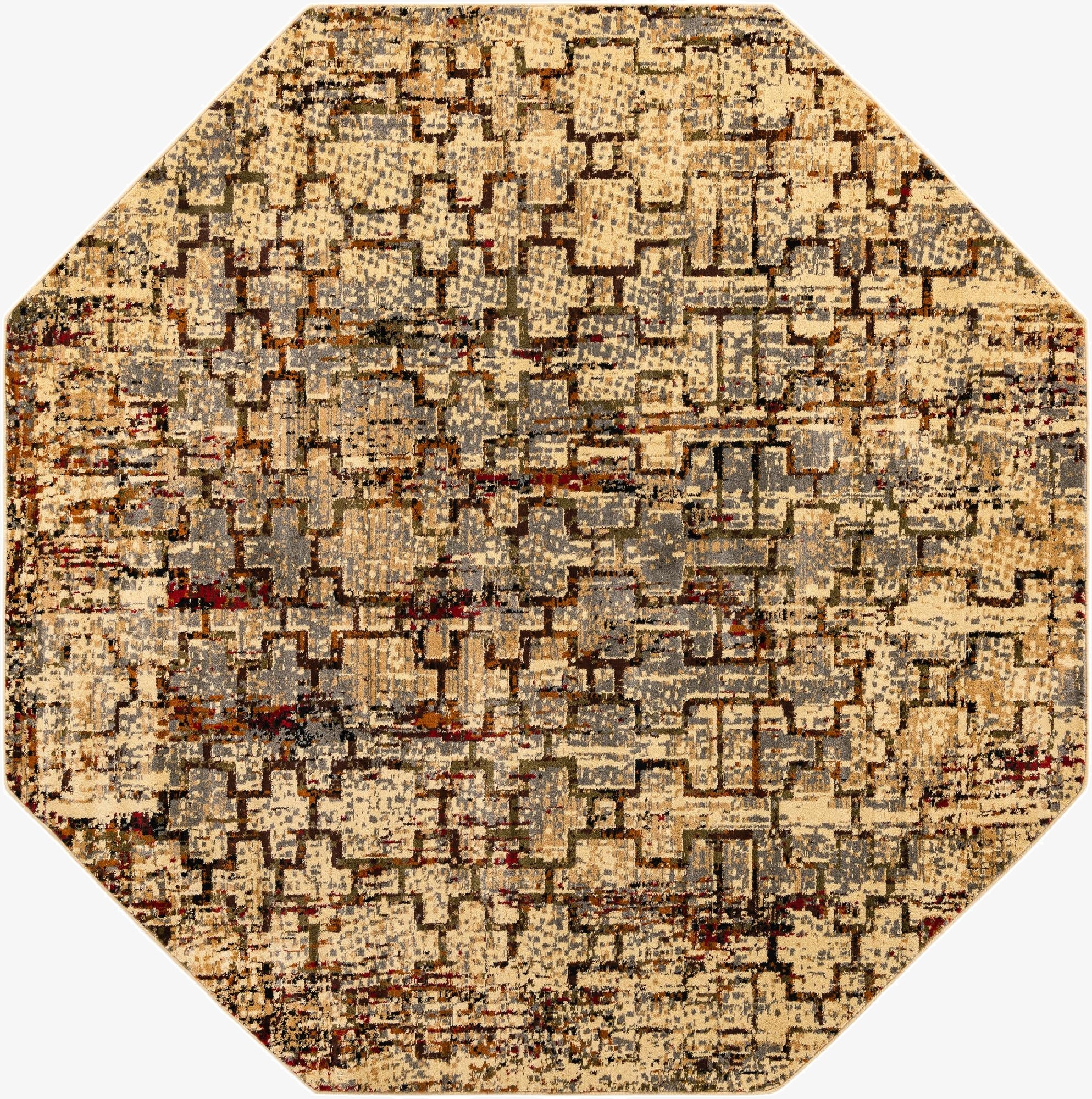  7' 10 x 7' 10 Saturn Octagon Rug