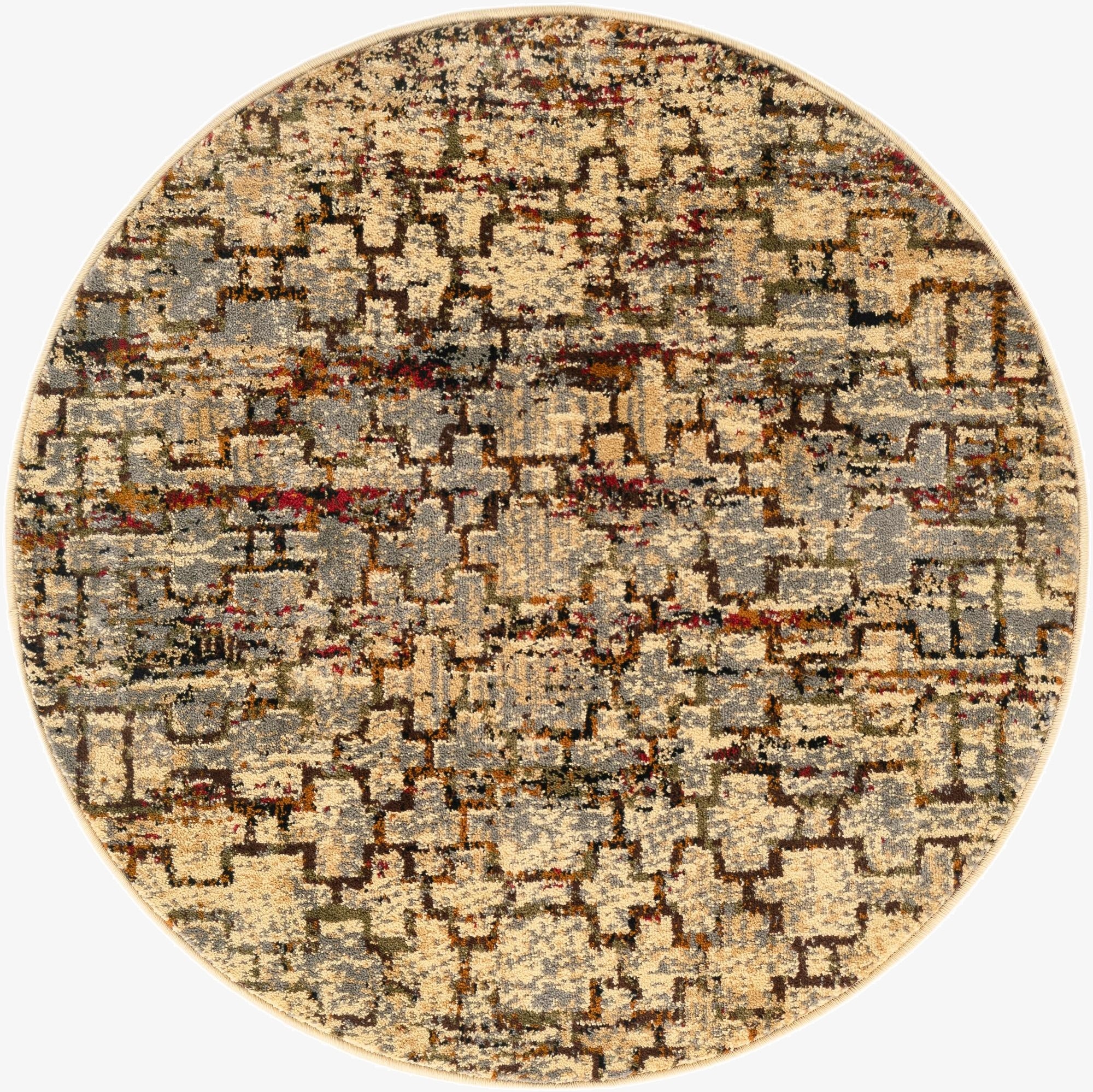  3' x 3' Saturn Round Rug