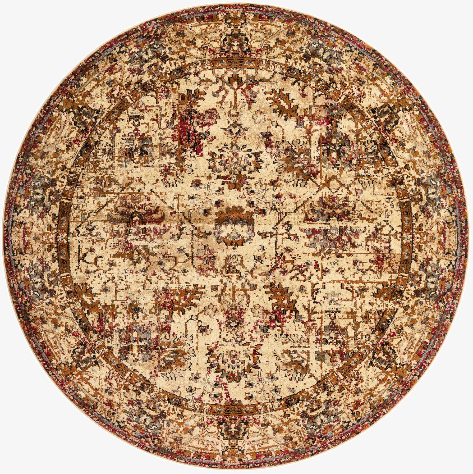  7' 10 x 7' 10 Saturn Round Rug