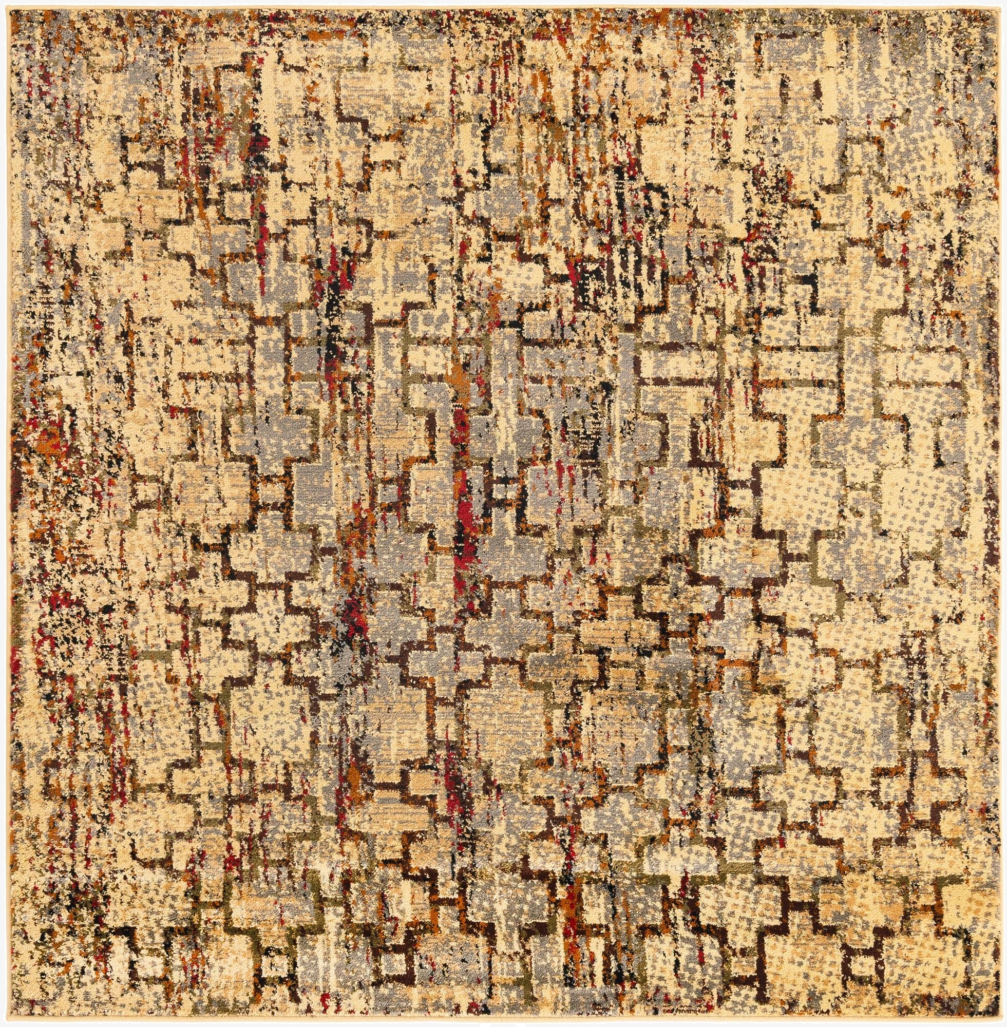  5' 3 x 5' 3 Saturn Square Rug