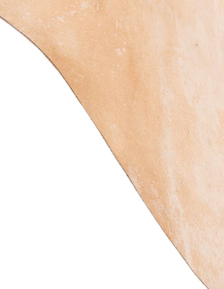 Detail image of  6' 5 x 7' Cowhide Leather Freeform Rug