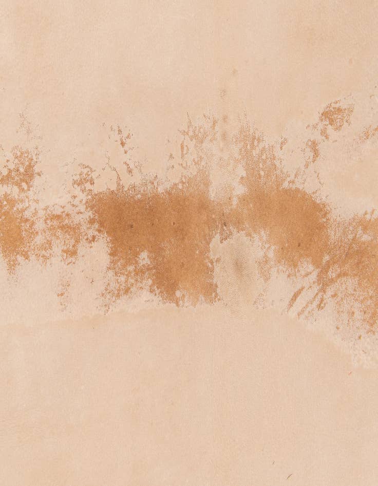 Detail image of  6' 5 x 7' Cowhide Leather Freeform Rug