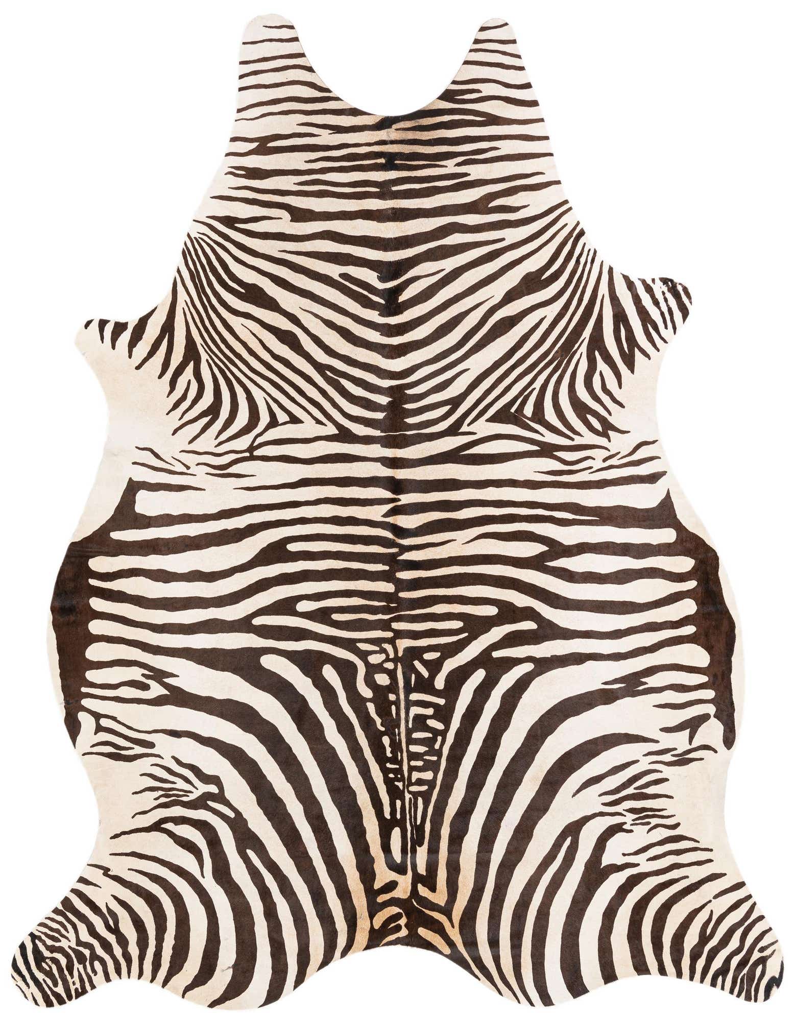 Primary image  6' 1 x 6' 11 Cowhide Leather Freeform Rug