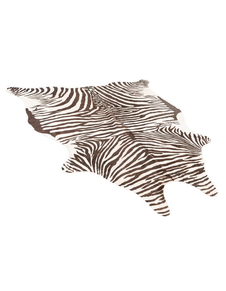 Detail image of  6' 1 x 6' 5 Cowhide Leather Freeform Rug