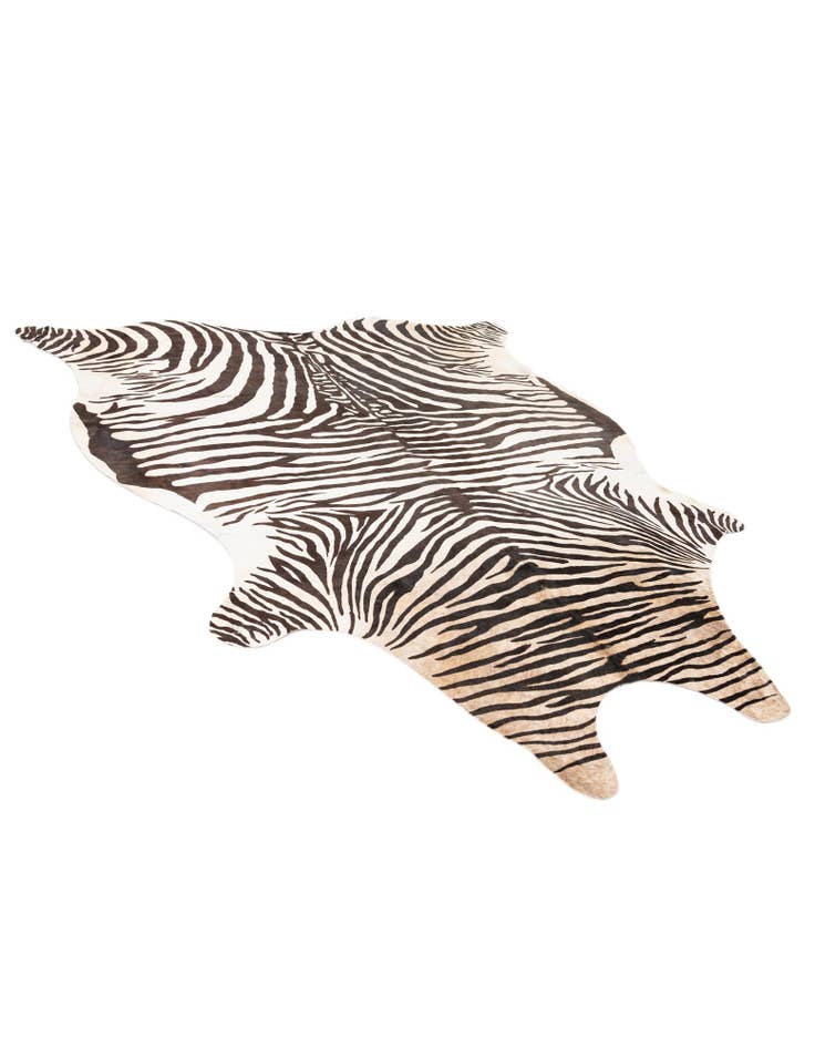 Detail image of  6' x 7' 1 Cowhide Leather Freeform Rug