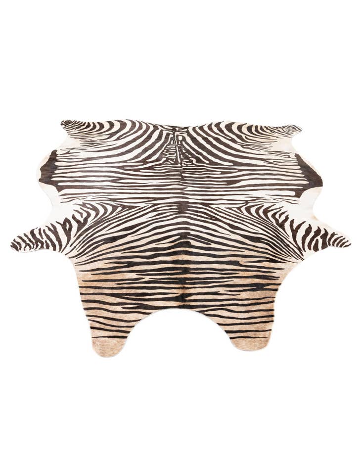 Detail image of  6' x 7' 1 Cowhide Leather Freeform Rug