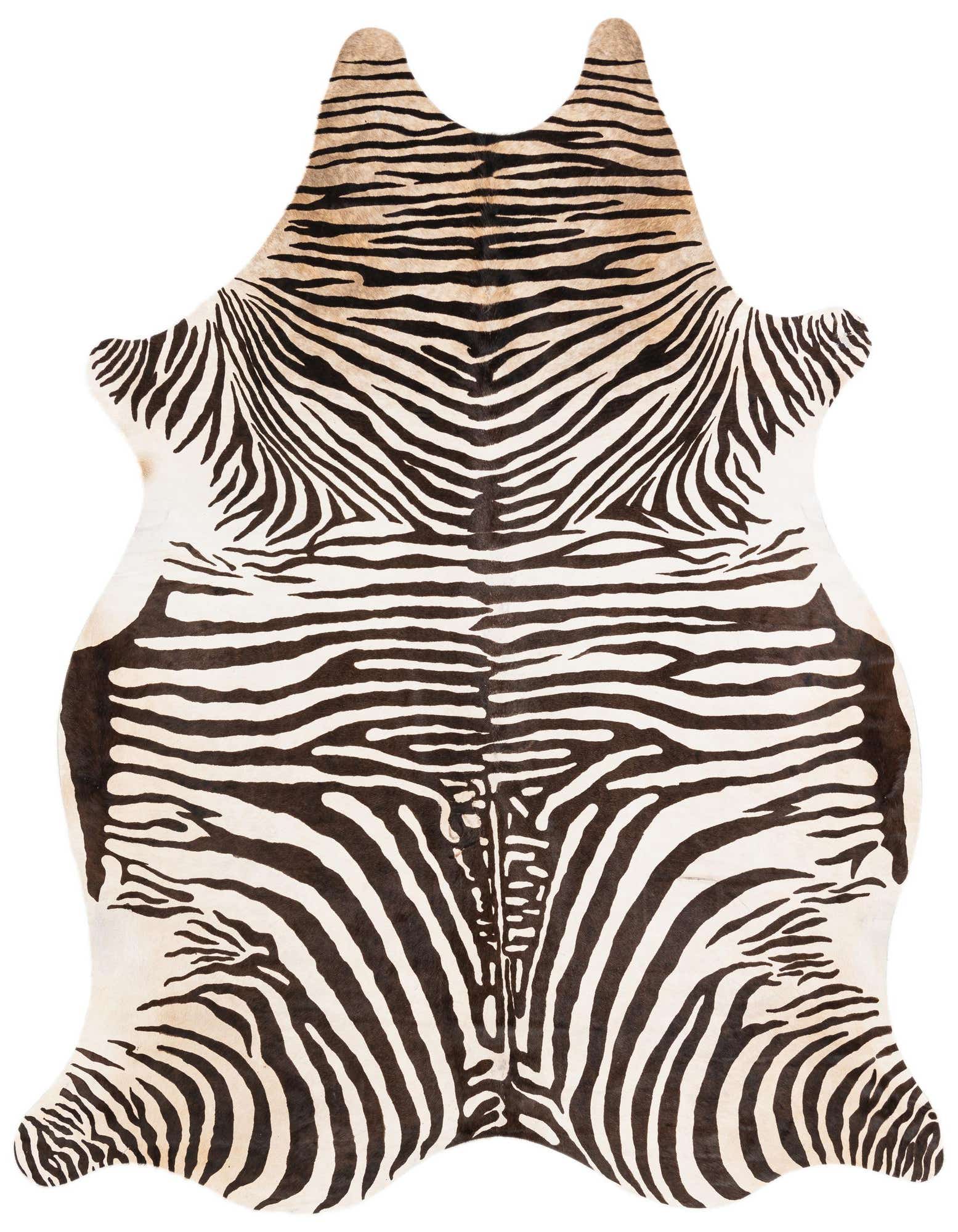 Primary image  6' x 7' 1 Cowhide Leather Freeform Rug