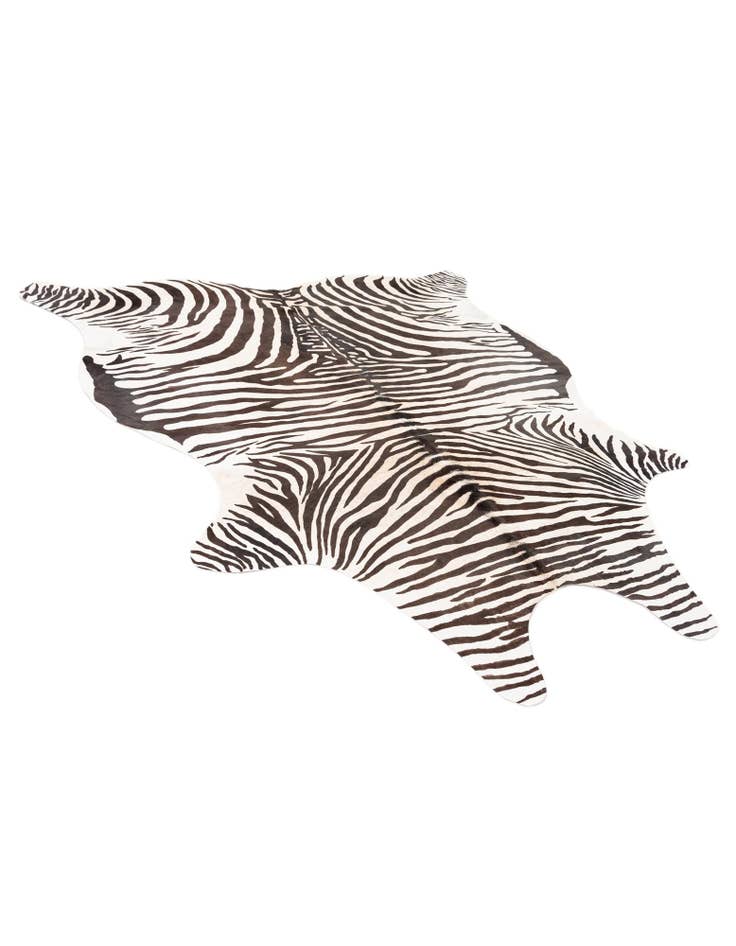 Detail image of  6' 3 x 7' Cowhide Leather Freeform Rug