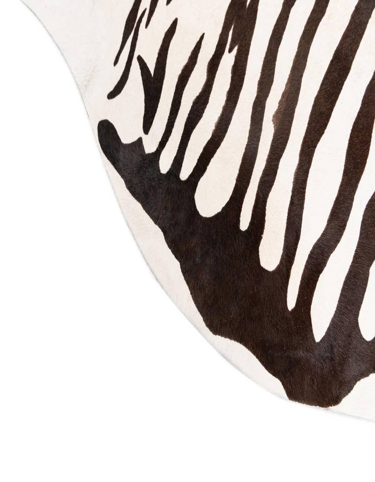 Detail image of  6' 3 x 7' Cowhide Leather Freeform Rug