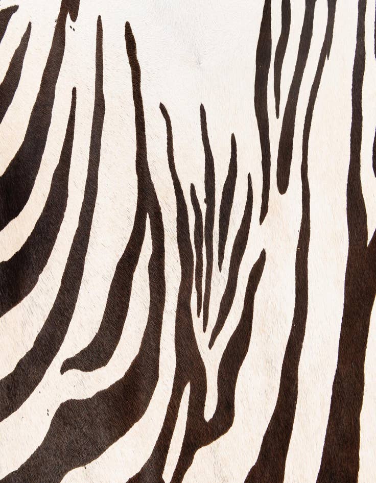 Detail image of  6' 3 x 7' Cowhide Leather Freeform Rug