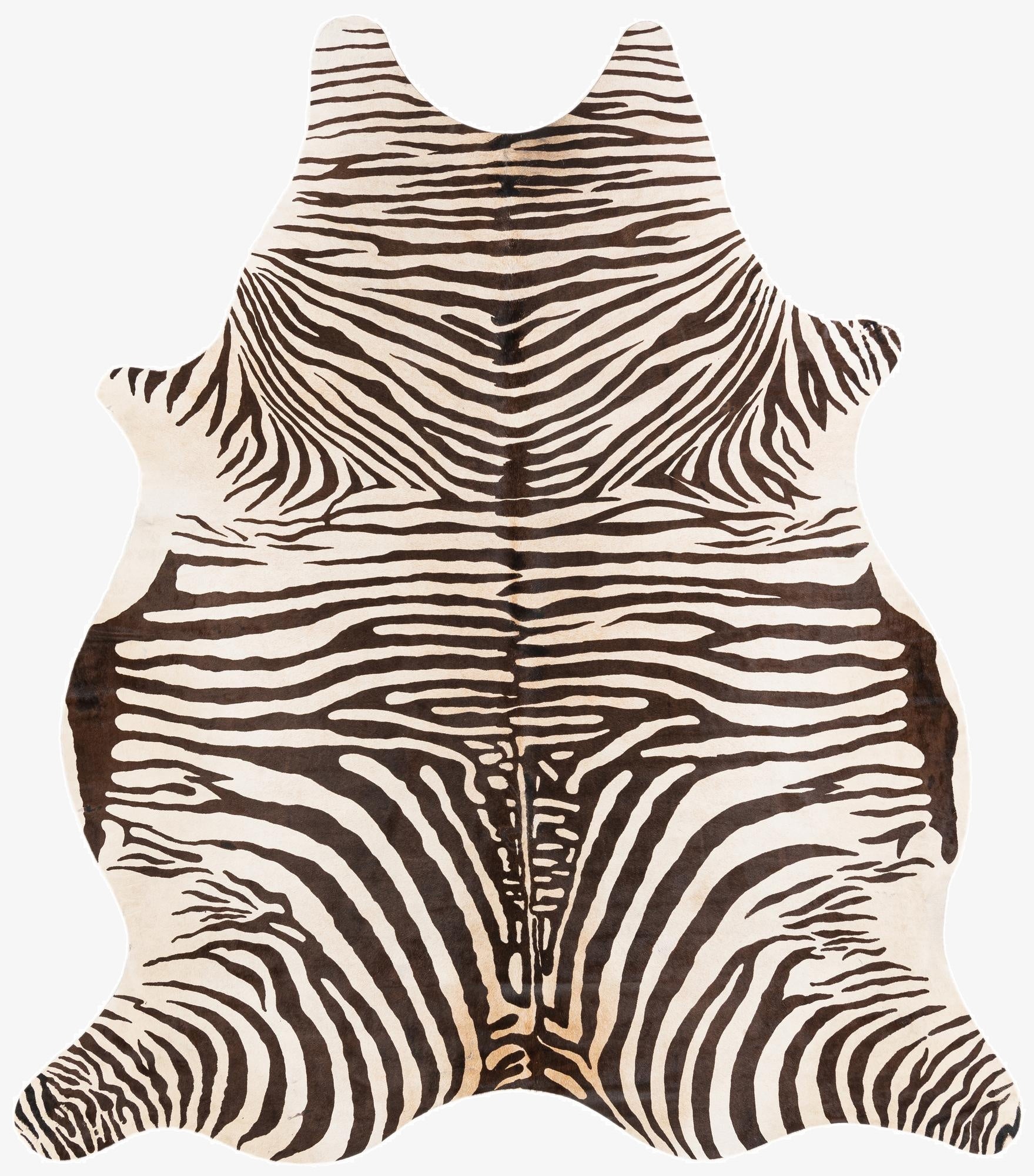  6' 1 x 6' 11 Cowhide Leather Freeform Rug