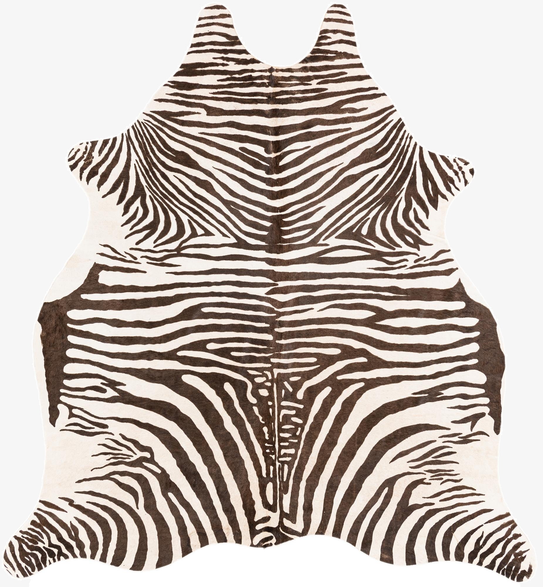  6' 1 x 6' 5 Cowhide Leather Freeform Rug