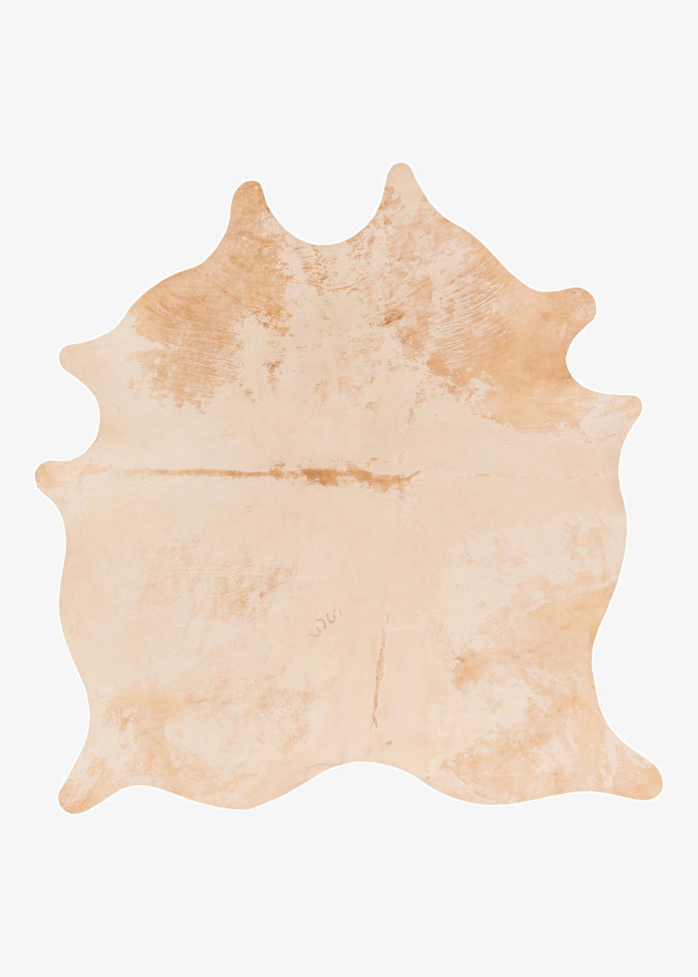  6' 5 x 7' Cowhide Leather Freeform Rug