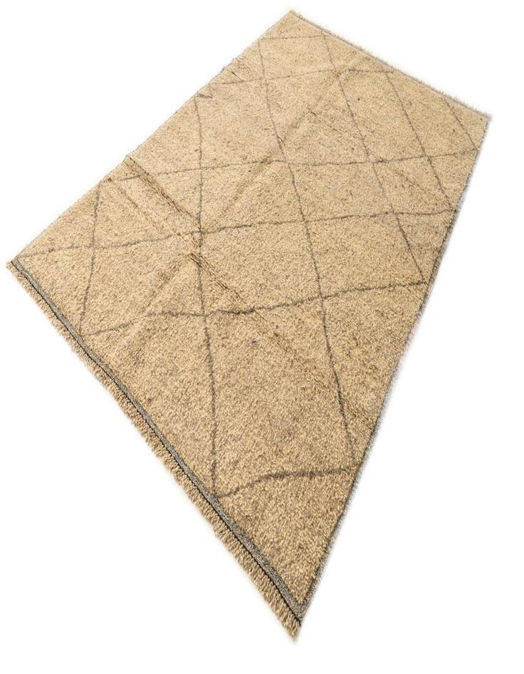 Detail image of  6' 2 x 9' 2  Hand Knotted Moroccan Wool Rug