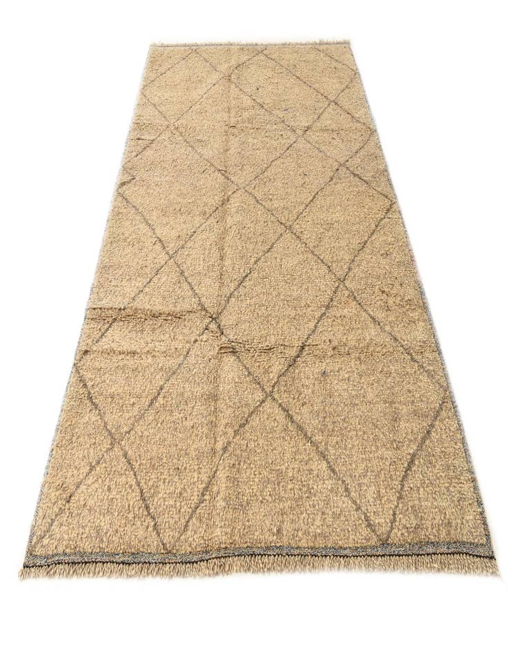 Detail image of  6' 2 x 9' 2  Hand Knotted Moroccan Wool Rug