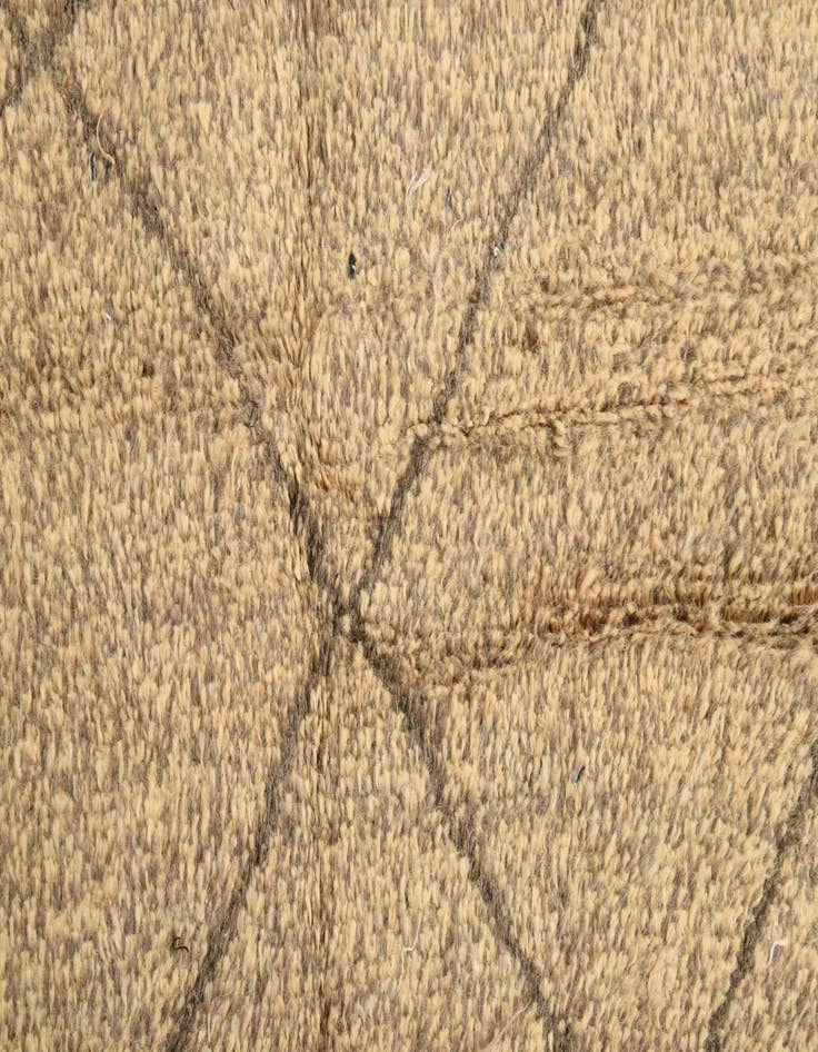 Detail image of  6' 2 x 9' 2  Hand Knotted Moroccan Wool Rug