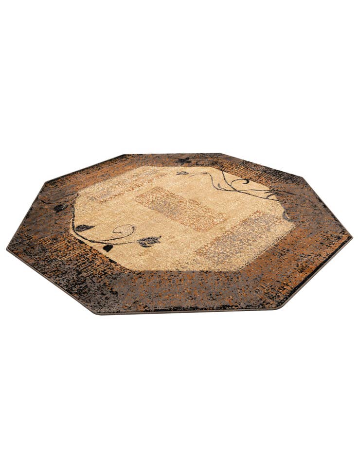 Detail image of  7' x 7' Cafe Octagon Rug