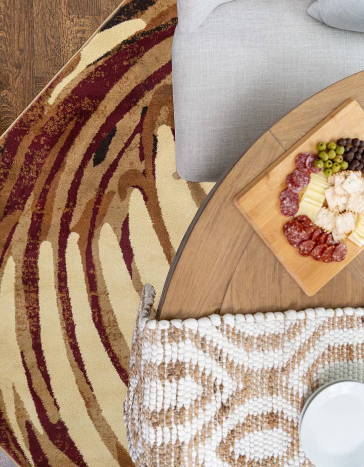 Detail image of  7' x 7' Cafe Octagon Rug