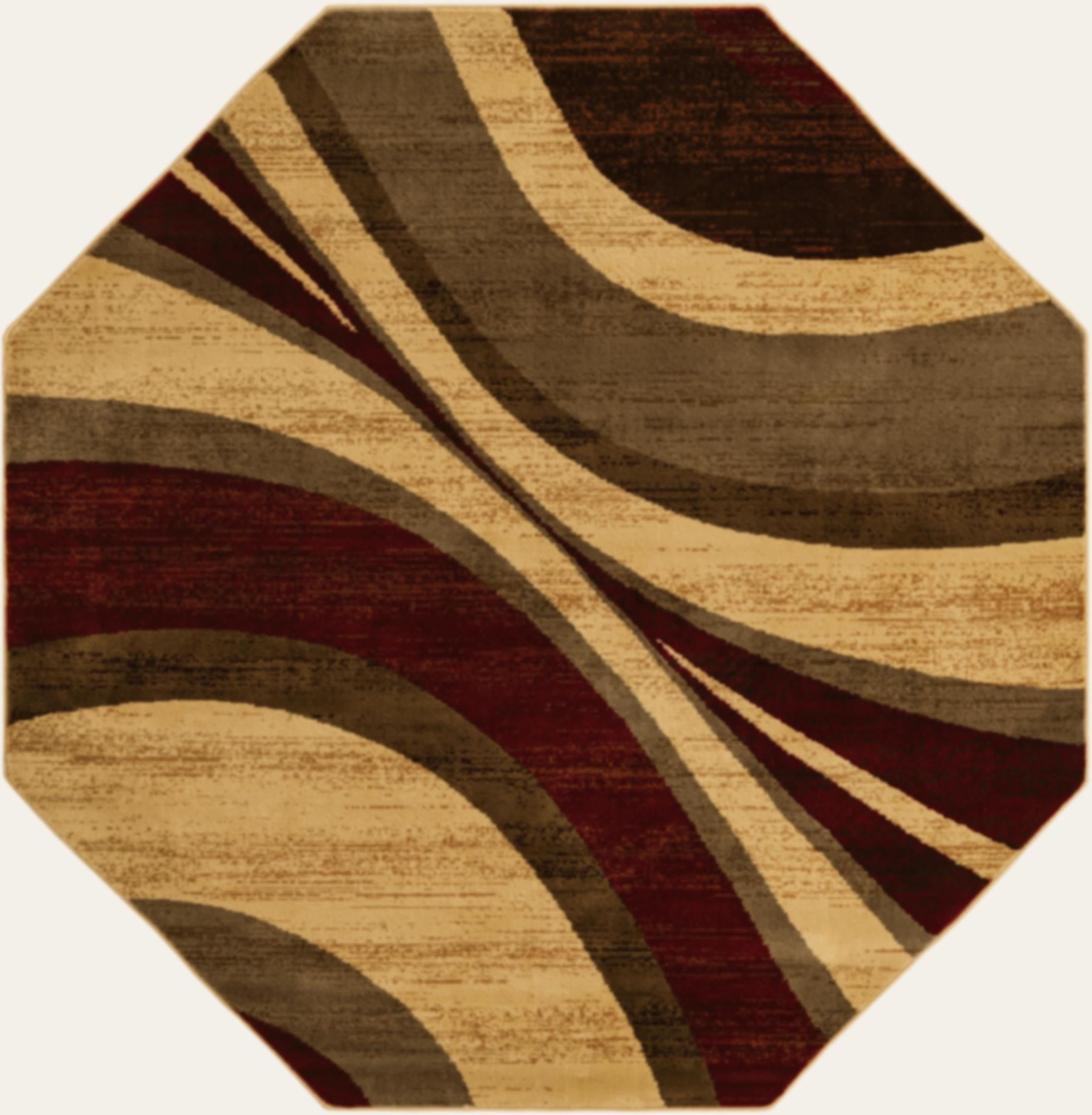  7' x 7' Cafe Octagon Rug