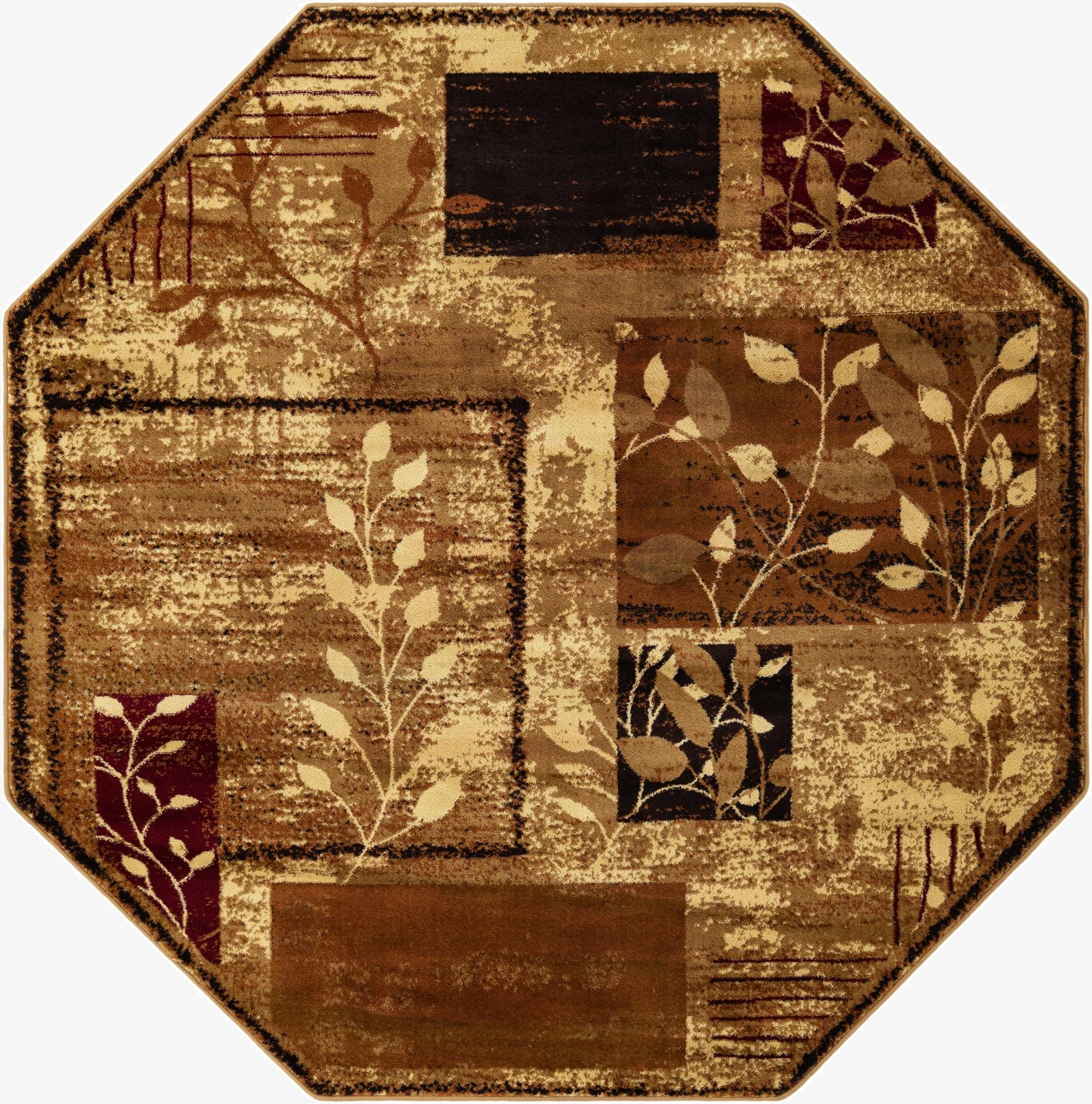  7' x 7' Cafe Octagon Rug