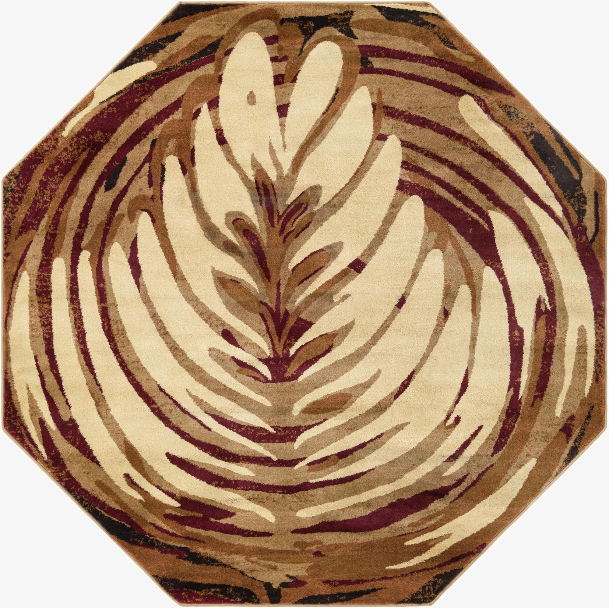  7' x 7' Cafe Octagon Rug