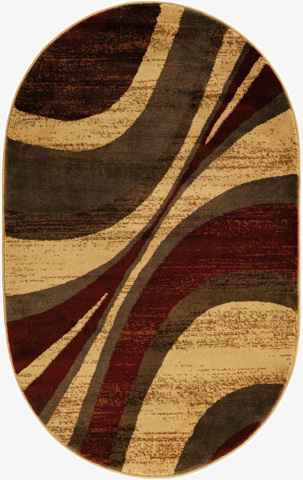  3' 1 x 5' 3 Cafe Oval Rug