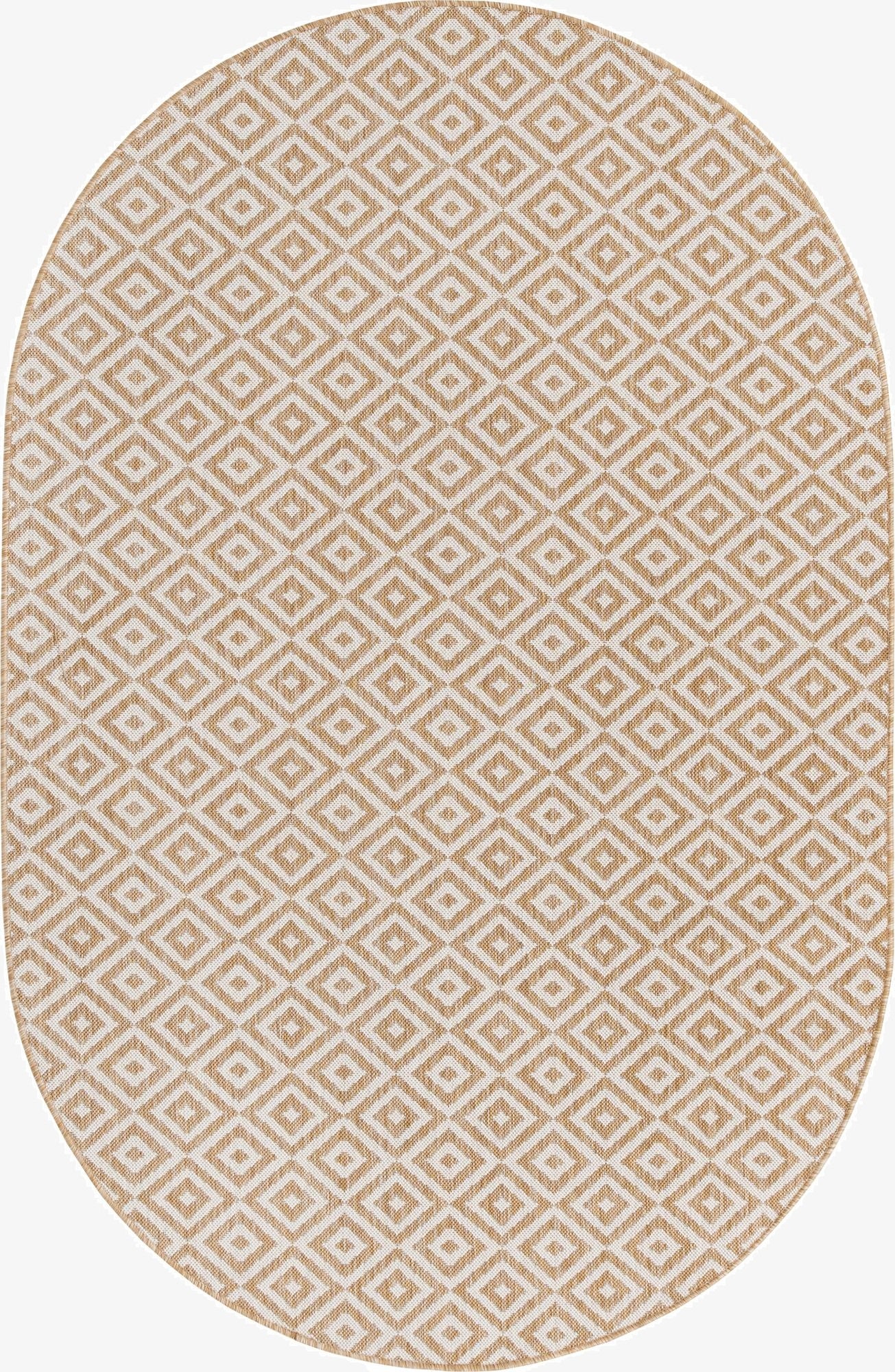  5' 3 x 8'  Washable Jill Zarin Costa Rica Indoor / Outdoor Oval Rug