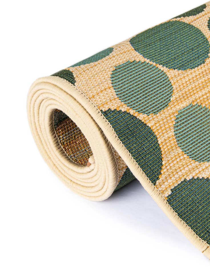 Detail image of  4' x 6'  Washable Modern Indoor / Outdoor Oval Rug