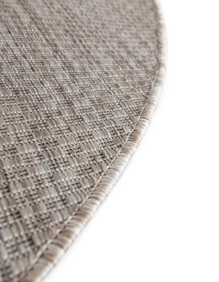 Detail image of  5' 3 x 8'  Washable Solid Indoor / Outdoor Oval Rug